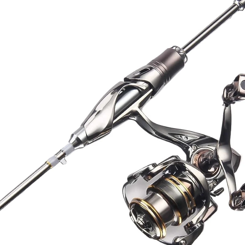 Micro-object special Luya rod full set of long-distance investment sea fishing electroplated silver snake rod straight handle