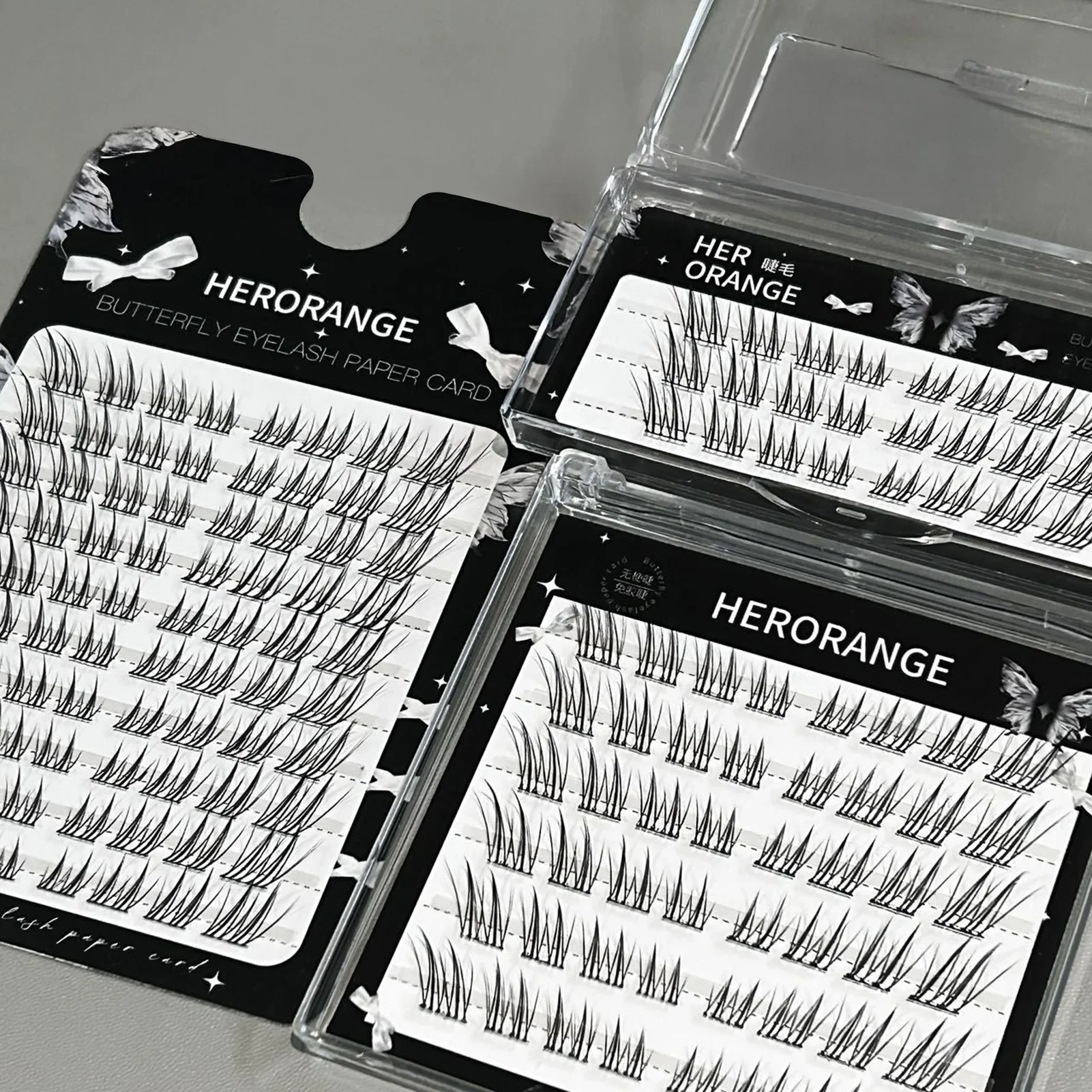 3/6/10 行ナチュラルチャーミングまつげ Y2k セグメント化されたキツネまつげエクステンションふわふわシングルクラスターつけまつげメイクアップツール