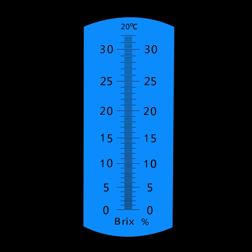 Yieryi Handheld Brix 32 Refractometer Sugar Meter Fruit Sugar Meter Sugar Tester Saccharimeter Sugar Content Test