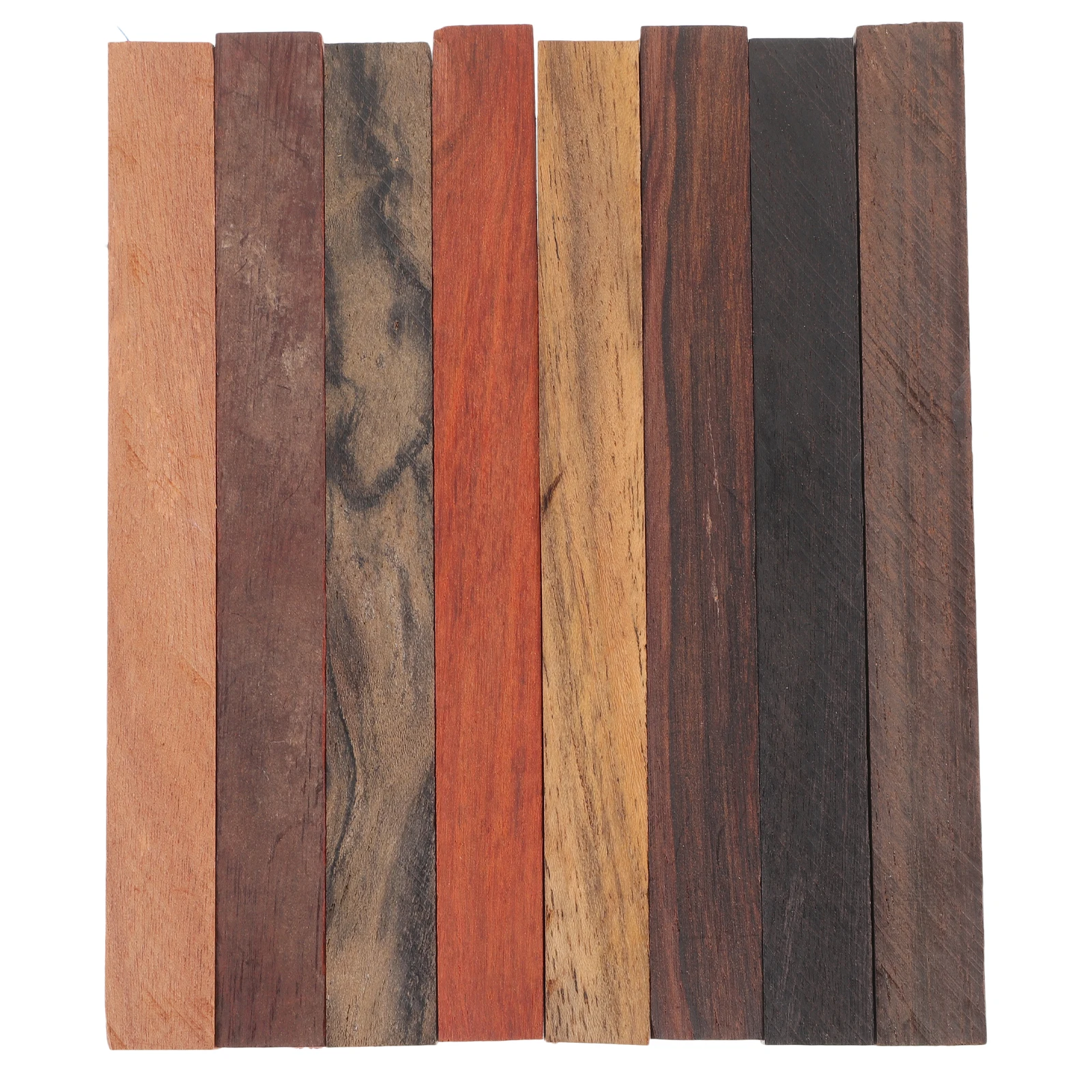 

8Pcs Wooden Rough Pen Blanks Diy Crafting Projects Exotic Wood Turning Supplies Walnut Kits Pen Making Materials Natural Wood