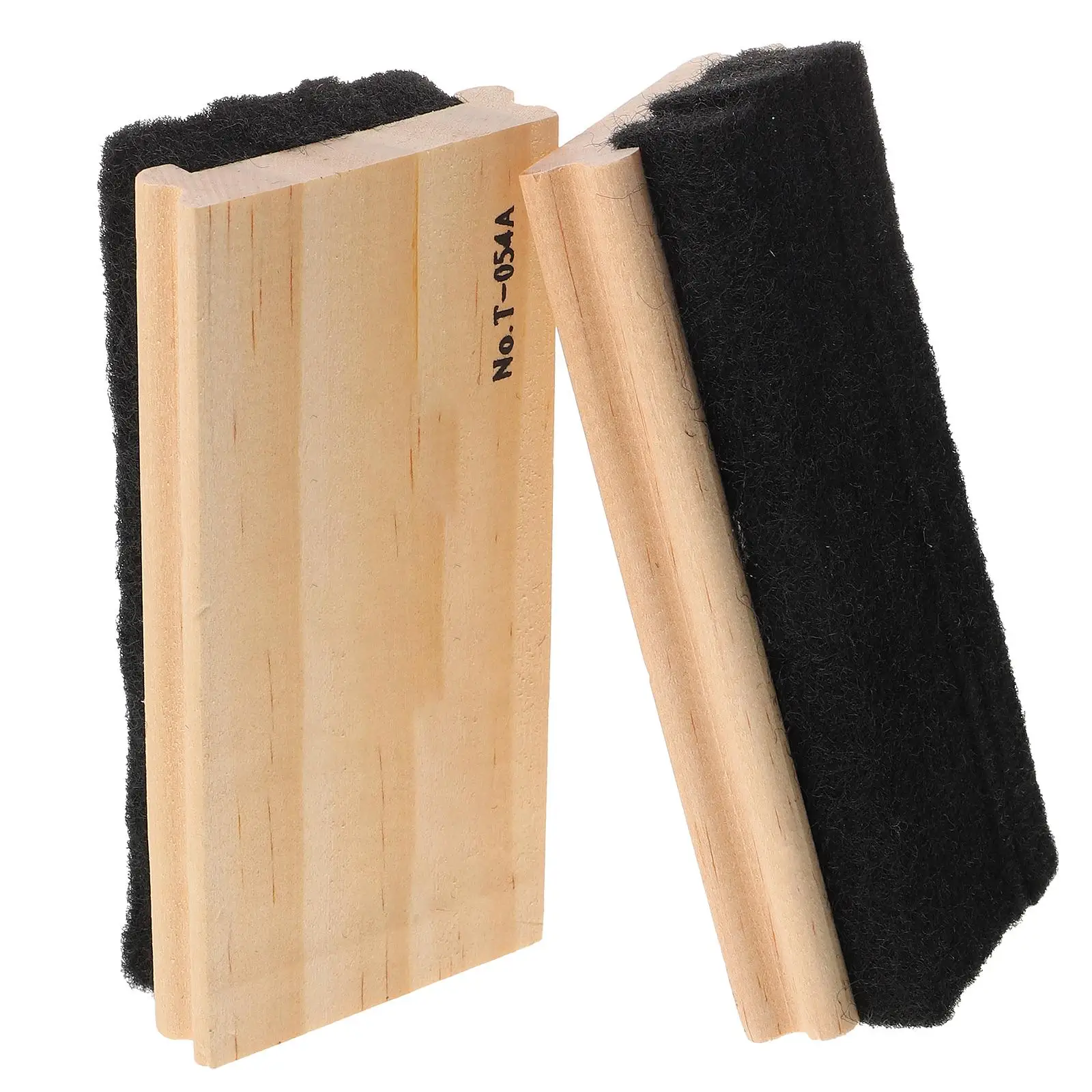 2Pcs Blackboard Felt Office Accessories Wood Blackboard Eraser Chalkboard Dustless Office Accessories Cleaner