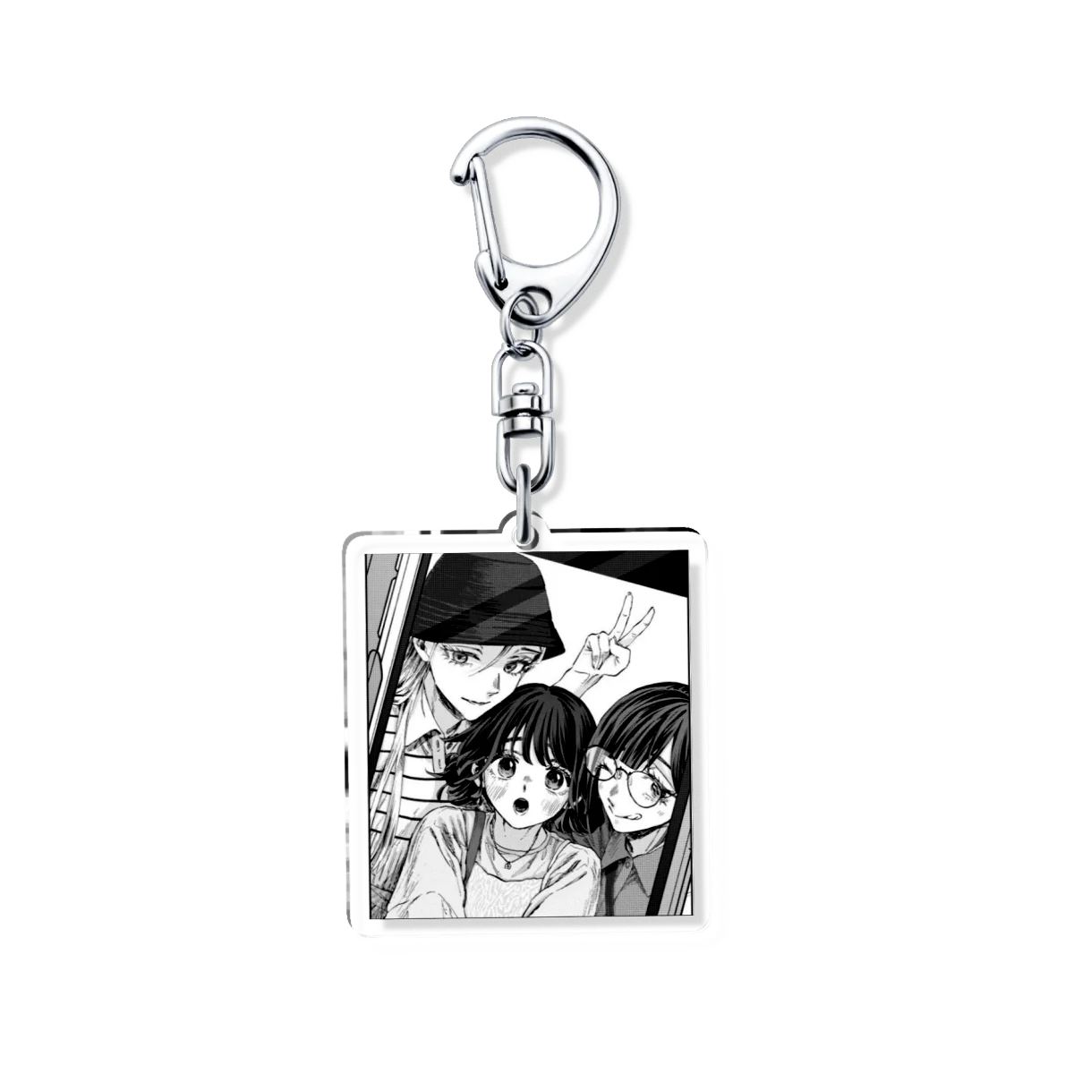 The Fragrant Flower Blooms With Dignity Anime Acrylic Keychain Products Couple Gift Key Chain Bag Charms Souvenir Lover Pendant