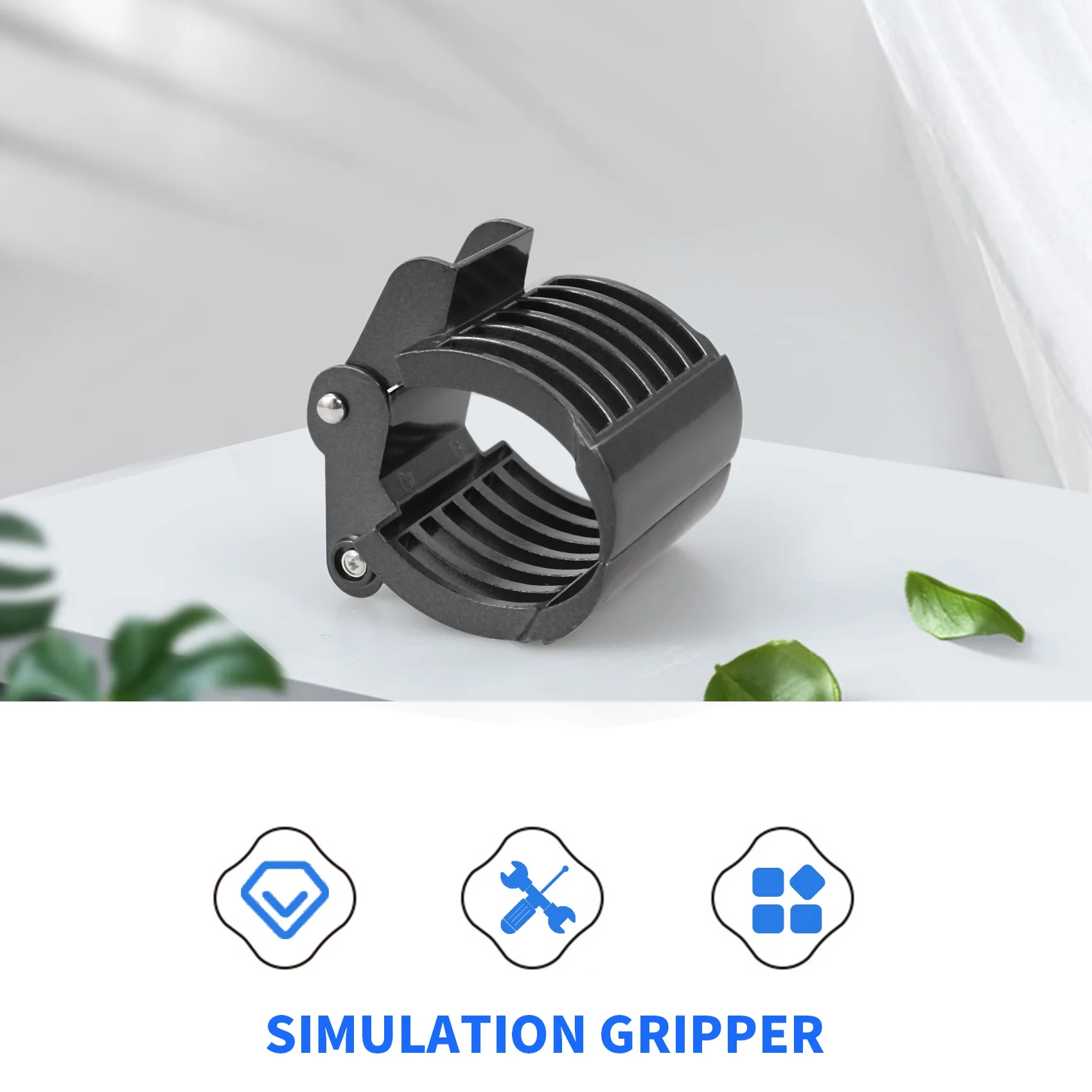 【CYBER MONDAY】Metal 570 Simulation Claw Gripper Pickup Hand for 570 1570 Excavator Toys 1/14 16 Channel RC Car Parts,Black