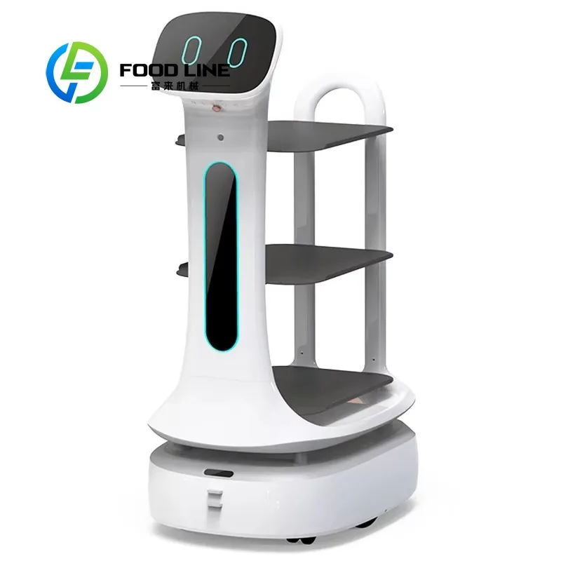 Customized Autonomous Delivery Robot Intelligent Waiter Service Robot For Restaurant Hotel Coffee Shop Fast Food Catering Lobby
