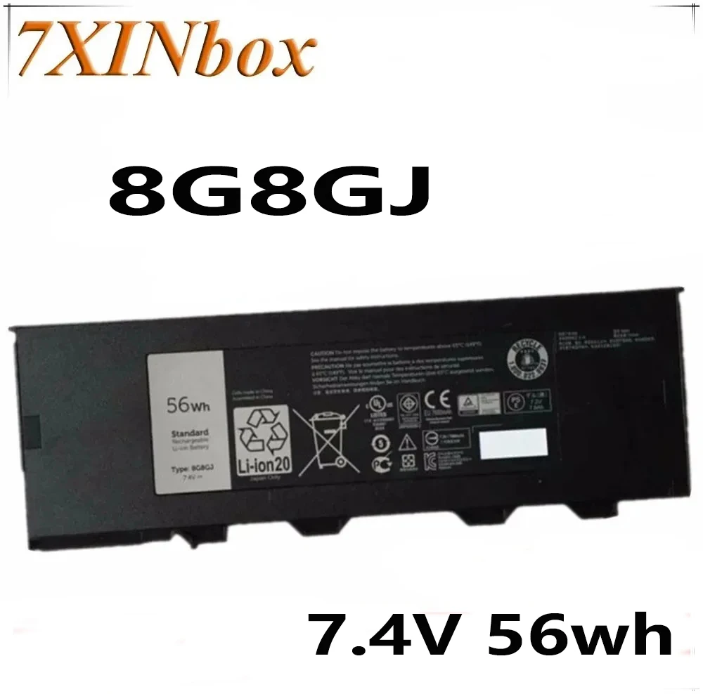 7XINbox 7.4V 56wh Laptop Battery 8G8GJ For Dell Latitude 12 Rugged Extreme 7204 14(7204) 03NVTG 3NVTG 451-BBJJ NJTCH VD0FX