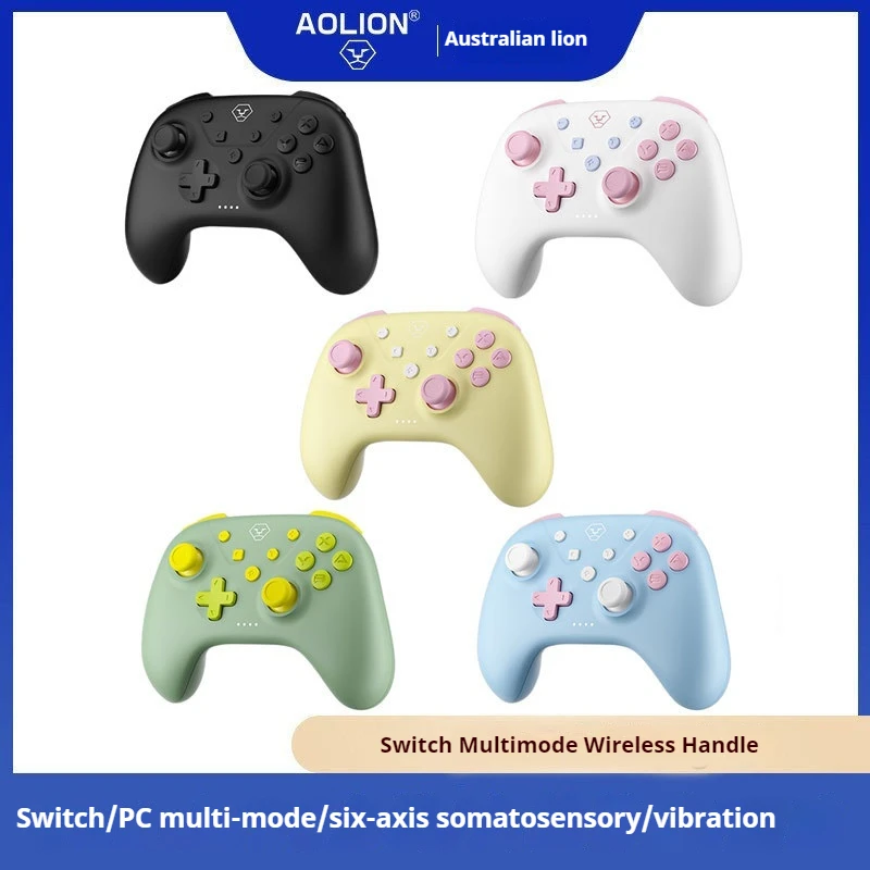 New Aolion Switch Game Controller Bluetooth Wireless Black Myth Wukong Gamepad Vibrationsuitable For Professional Players