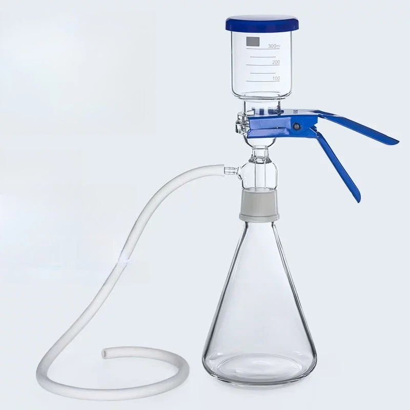 500ml Glass Sand Core Vacuum Filtration Apparatus, Solvent Filter Unit, Lab Suction Filtration Device