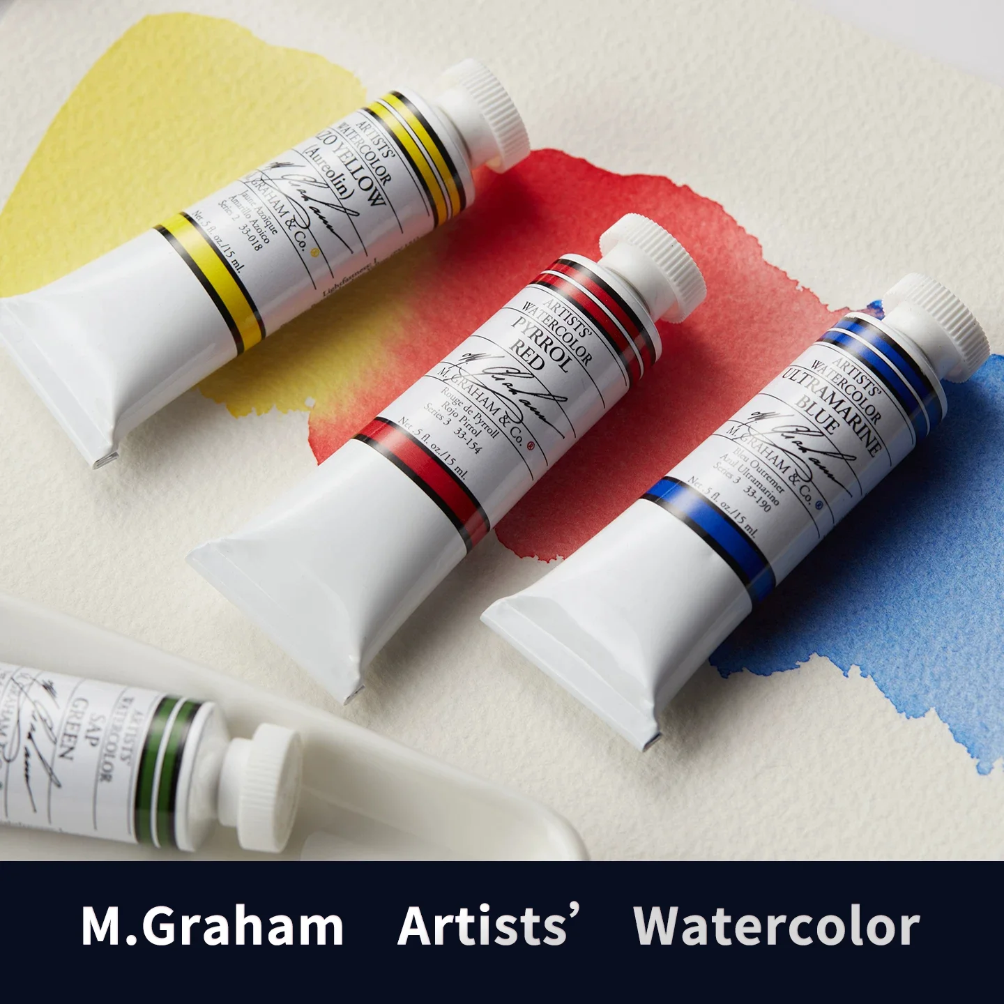 M. Graham Artists‘ Watercolor Paint 15ml Single Transparent Watercolor for Artists Painting Sketching and DIY Color Refilling
