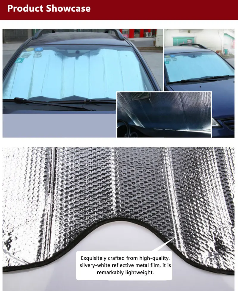 Car Front and Rear Sun Visors Car Windshield Summer Sun Protection Heat Insulation Window Sunshade Car Interior Sun Visor