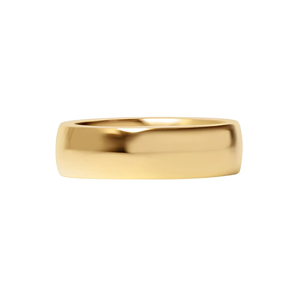 Einfache 8-mm-Ringe aus Edelstahl für Damen, trendiger, 18-karätig vergoldeter, wasserdichter Schmuck, Geschenk für die beste Freundin, verblasst nicht – Detail 6