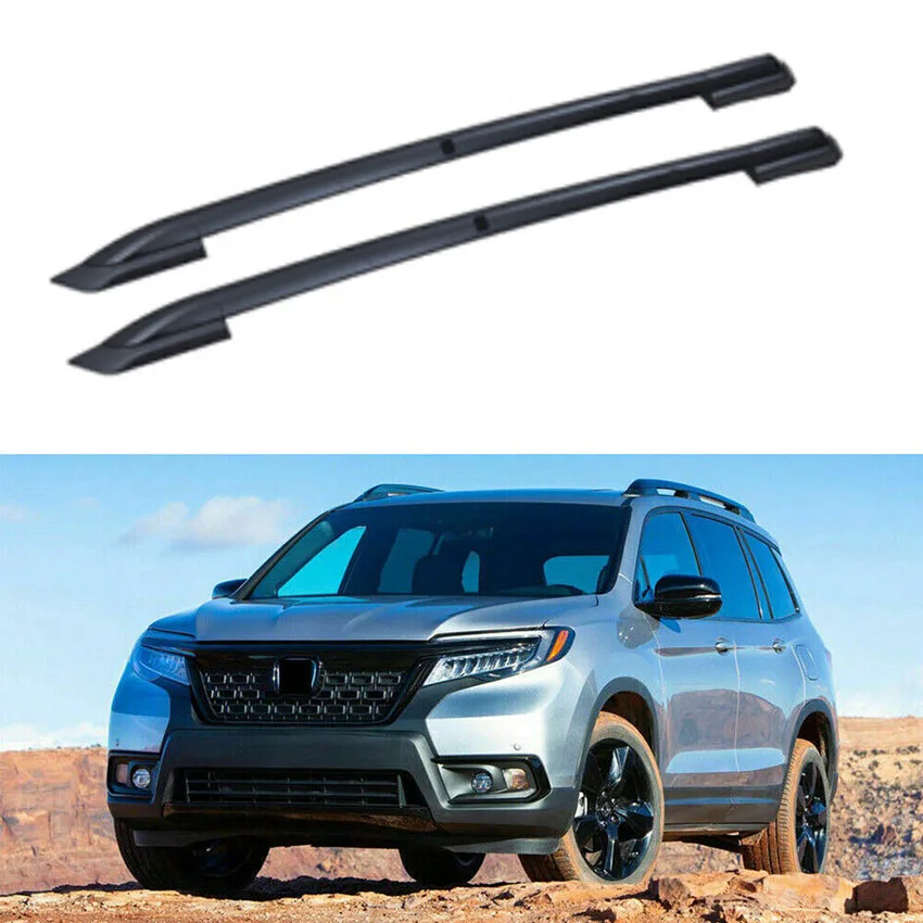 Aluminum Roof Rail Rack Side Rail Bar Holder Fits for Honda Passport 2019-2023