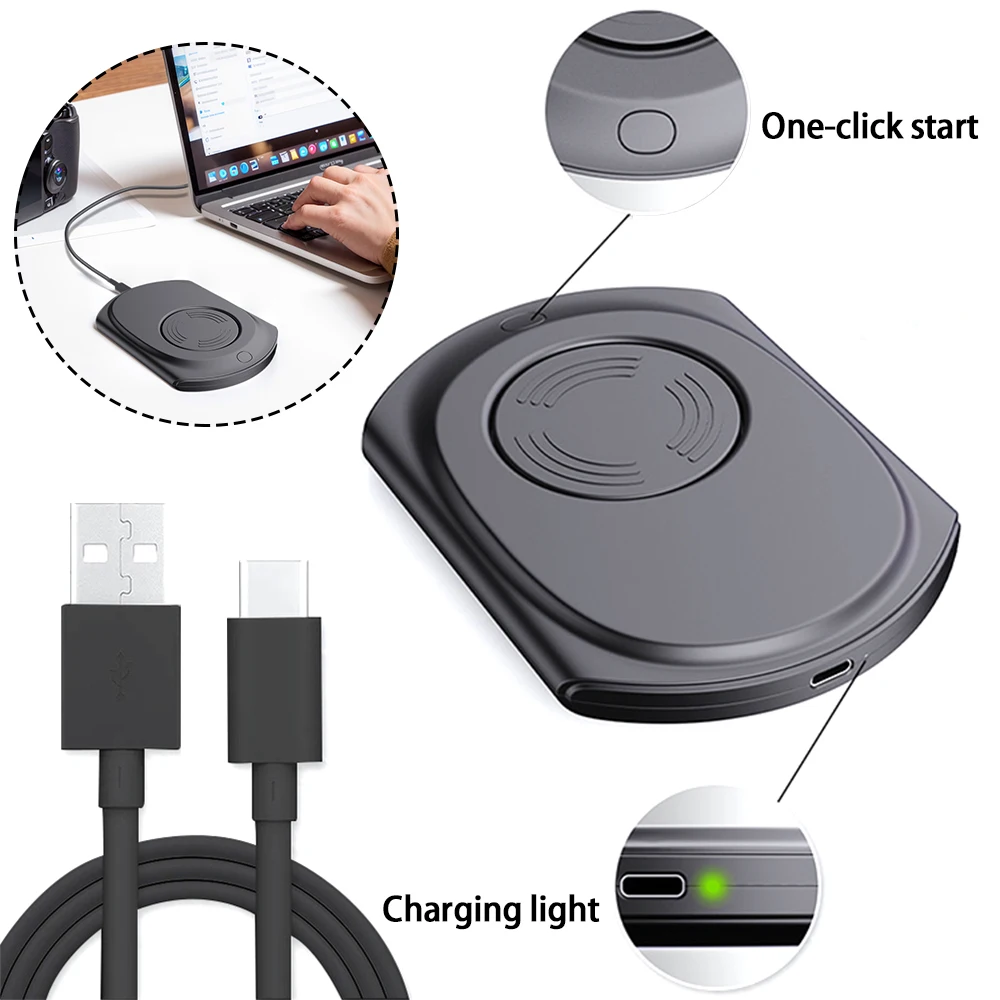 

Ultra Slim Mouse Jiggler Driver-Free Undetectable Mouse Mover with ON/Off Switch Mouse Movement Simulator for Computer Awakening