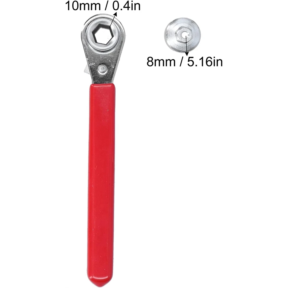 

Ключ с храповым механизмом 8 мм + 10 мм, удобный для переноски и хранения компактный ключ для клемм аккумулятора