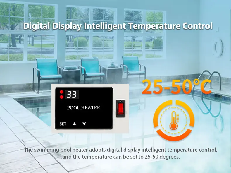 TLF جودة عالية 5.5Kw إلى 15Kw فوق الأرض سبا حمام سباحة سخان المياه مضخة نظام التدفئة