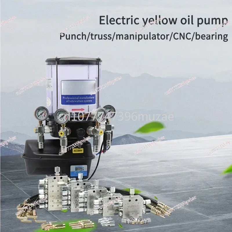 Electric Grease Pump Four-Outlet Lubricating Pump Automatic Lubrication System Oil Pump With Program Control 380V/220V/24V