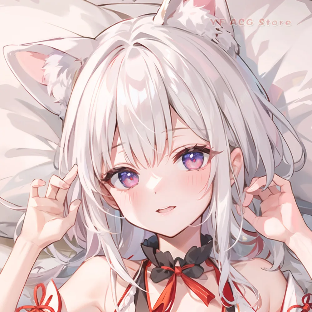 

Azur Lane Yukikaze Dakimakura Cover Double Sided HD Print Soft Pillow Case Cozy Home Decor Gift For Game And Anime Fans