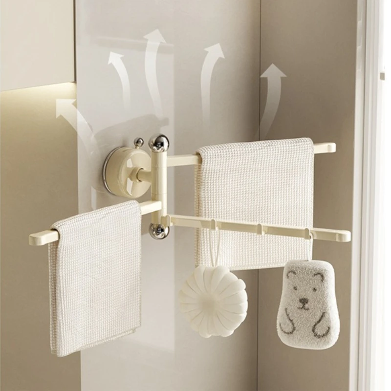 Rotating Suction Cup, Rag Rack, Kitchen Rack, No Punching, Wall Hanging Towel, Hanging Rod, Bathroom Storage, Drain Rack.