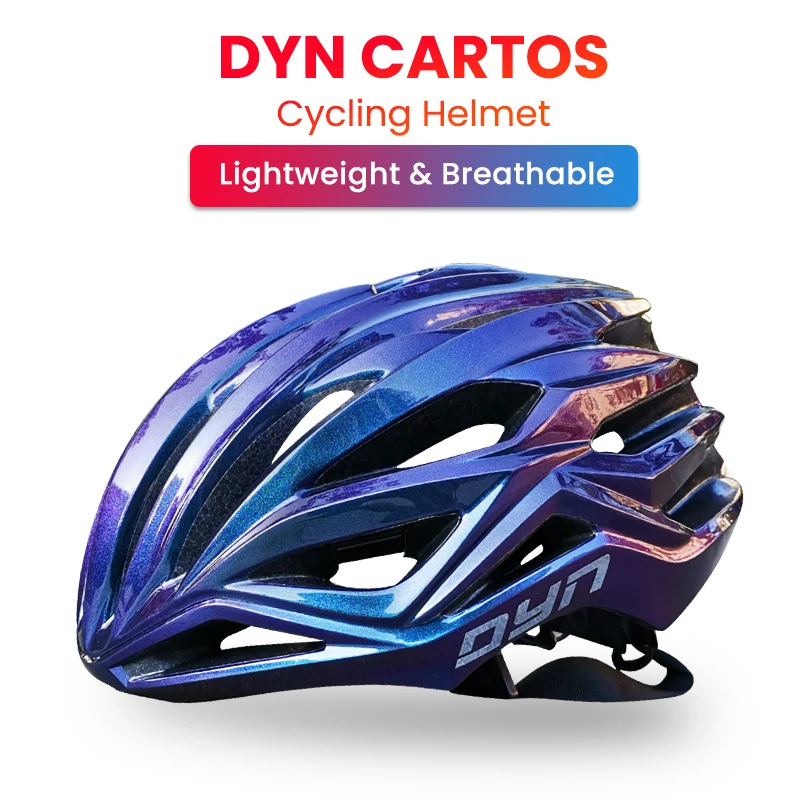 DYN CARTOS Cycling Helmet Ultralight Intergrally-molded MTB Bicycle Helmet Men Women Breathable Riding Sport Safety Helmet