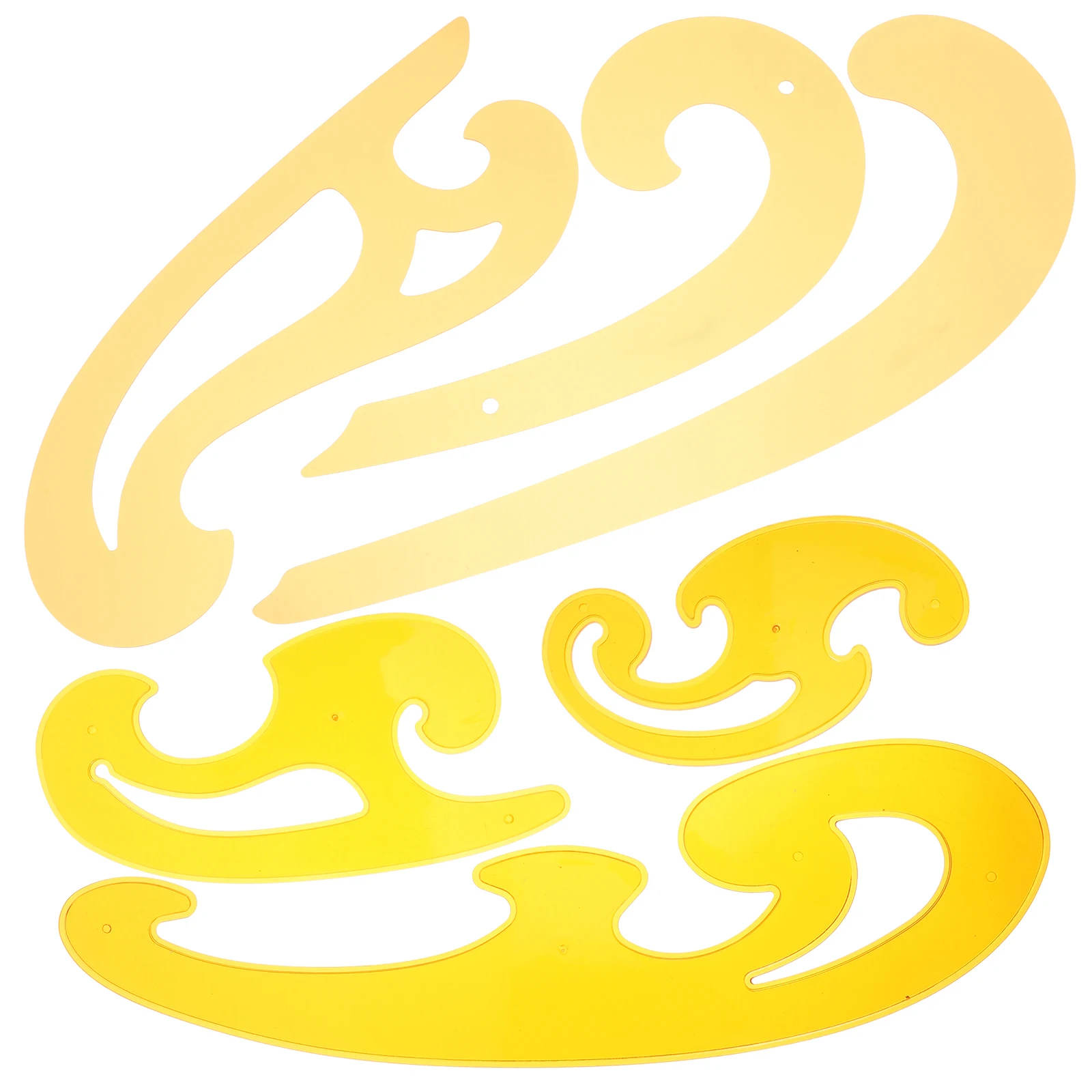 

6pcs Sewing Set Clothing Curve Cutting Ruler Plastic Tailor Measuring Tool For Fabric Design Quilting Craft Diy French Curve