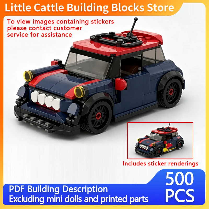 Speed Racing Car Model MOC Building Bricks F56 Rally Race Car Modular Technology Gifts Holiday Assemble Children Toys Suit