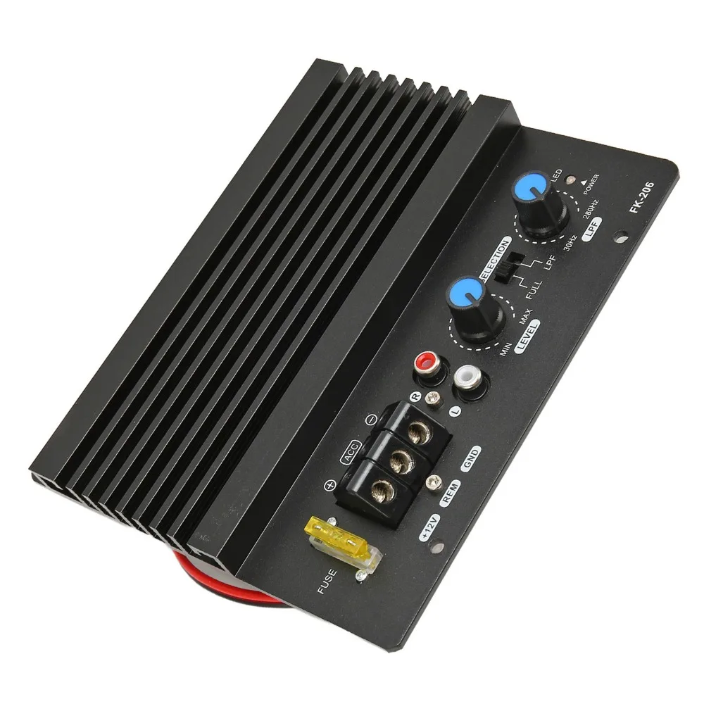 1000W 206 12V Digital Amplifier Board High Power Efficient Heat Dissipation Bass Subwoofer Amp Board Car Audio Amplifier