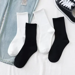 Casual Black White Sport High Long Socks for Women Men Unisex Harajuku Streetwear Hip Hop Skateboard Socks for Christmas Gifts