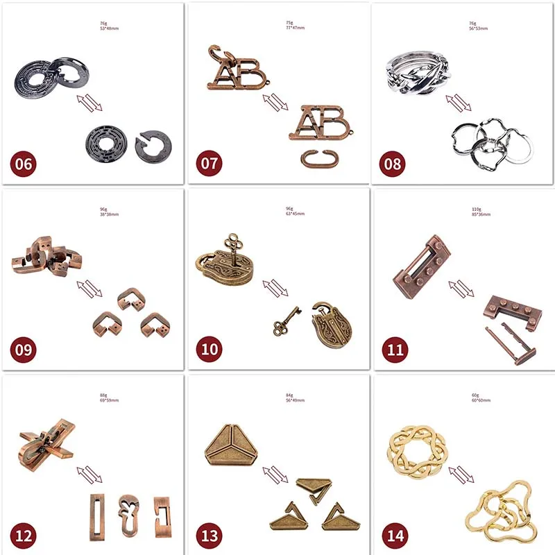 

Развивайте Интеллектуальный металлический пазл, Игрушки для развития интеллекта, игры для детей и взрослых, пазл, развернутая игрушка