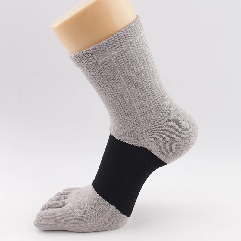 5 Pairs Toe Short Socks Sport Man Compression Cotton Sweat-Absorbing Young Casual Anti-Bacterial Breathable 5 Finger Socks