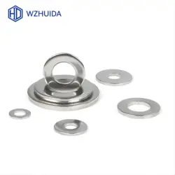 WZHUIDA Flat Washer M2 M3 M4 M5 M6 M8 M10 M12 304 Stainless Steel Washers Plain Washer Gaskets DIN125