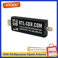 SDR-V4-Radio Definida por Software, dispositivo con antena SMA, RTL, SDR, V4, R828D, RTL2832U, 1PPM, TCXO, SMA, RTLSDR