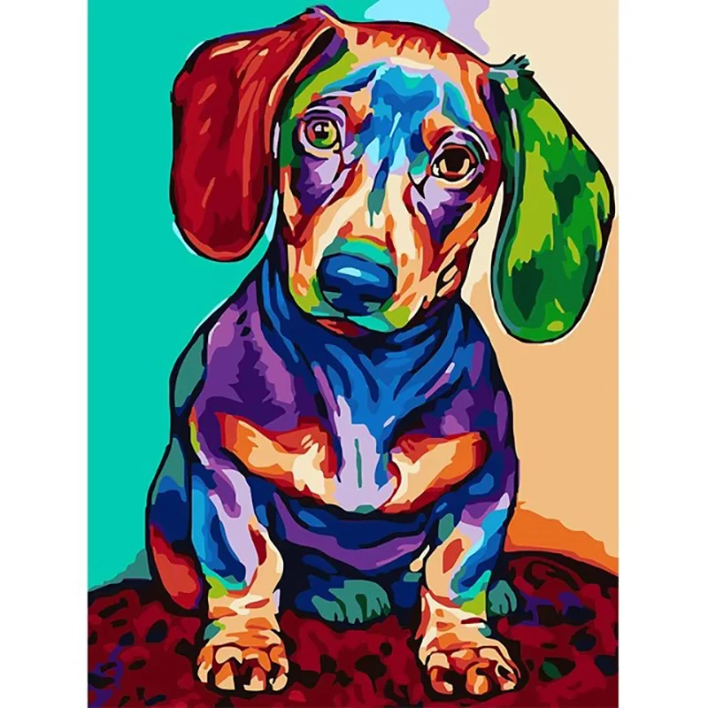 

2025 новый стиль, семейные наборы для вышивки крестом с собаками, мультяшные красочные животные серии, набор для вышивания «сделай сам», хобби, ремесло