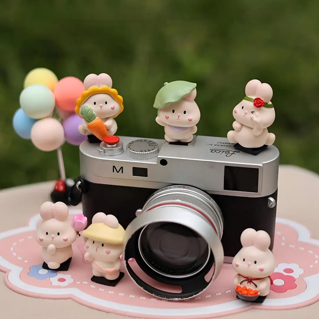 Cute Rabbit Universal Hot Shoe Cover for Leica Q2 Q3 Fuji X100V X-T5 Sony ZV-1 ZV-E10 Canon EOS R5 Nikon Z5 Camera Accessories