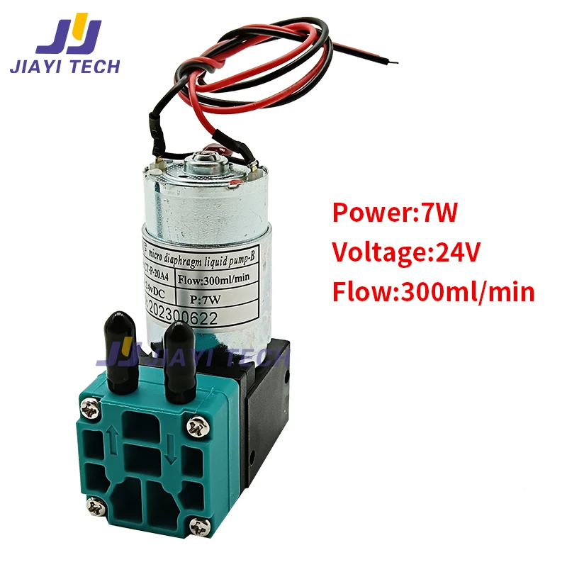2Pcs Printer Part Original JnF Ink Pump 24V 7W Eco Solvent Micro Diaphragm Liquid Pump for Large Format Inkjet Printer