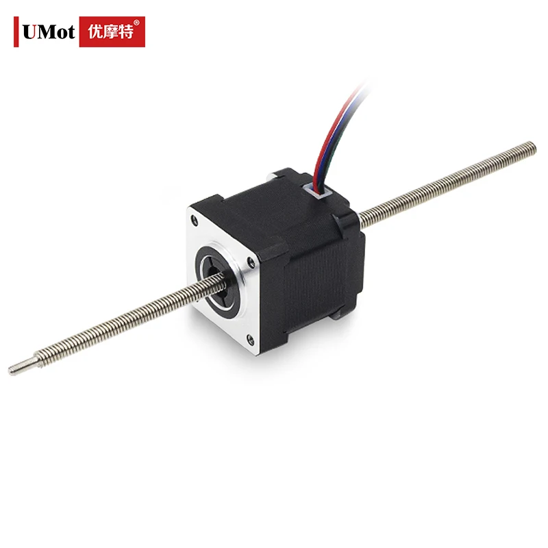 UMOT 35*38mm Micro Nema14 Cnc Non-captive Lead Screw Stepper Motor 0.22N.m DC 1A Tr5*2mm Screw Length 190mm Lead 2mm Thrust 105N