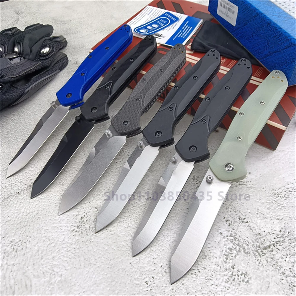 6 Models BM 940 Osborne Folding Knife D2 Blade Carbon Fiber Handles Portable Outdoor Tactical Hunting Hiking Pocket Knife Tools