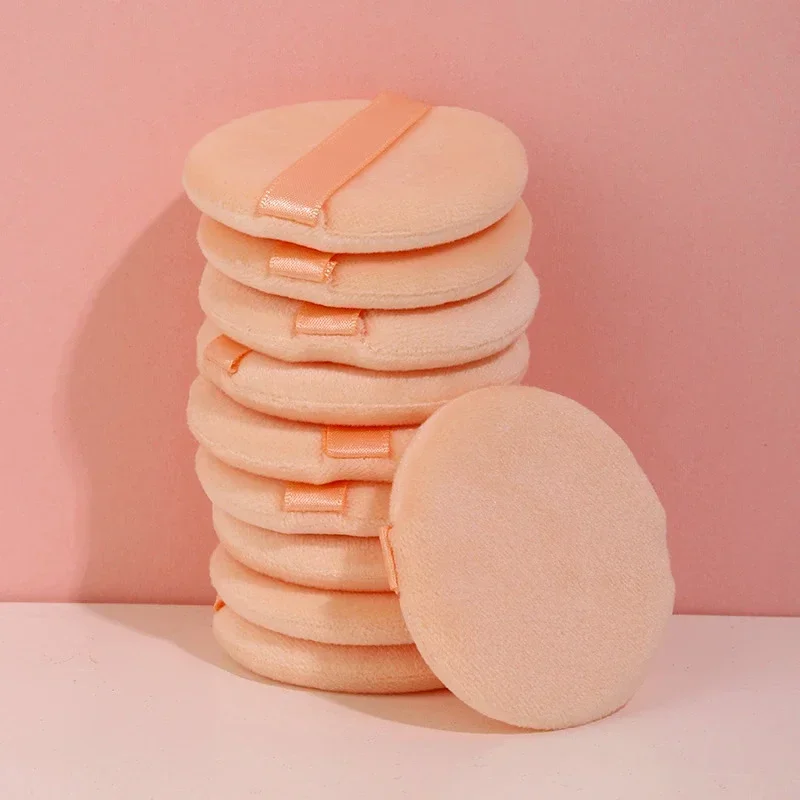 5Pcs Facial Powder Foundation Puff Round Shape Portable Soft Cosmetic Puff Makeup Foundation Sponge Beauty Tool Professional