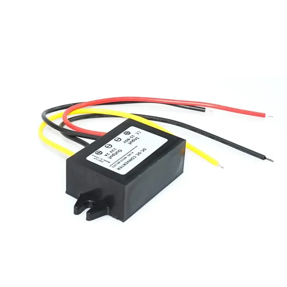 Regulator Switching DC Converter DC-DC Moistureproof Step Down 15V-72V 18V 24V 36V 48V 60V To 12V 2A Brand New