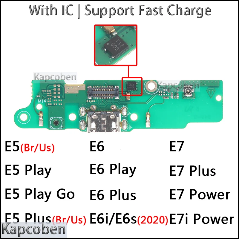 

Usb Dock Charger Connector for Motorola Moto E7 E7i E5 E6 E6i E6S 2020 Play Go Plus Power Charging Board Module Flex Ports