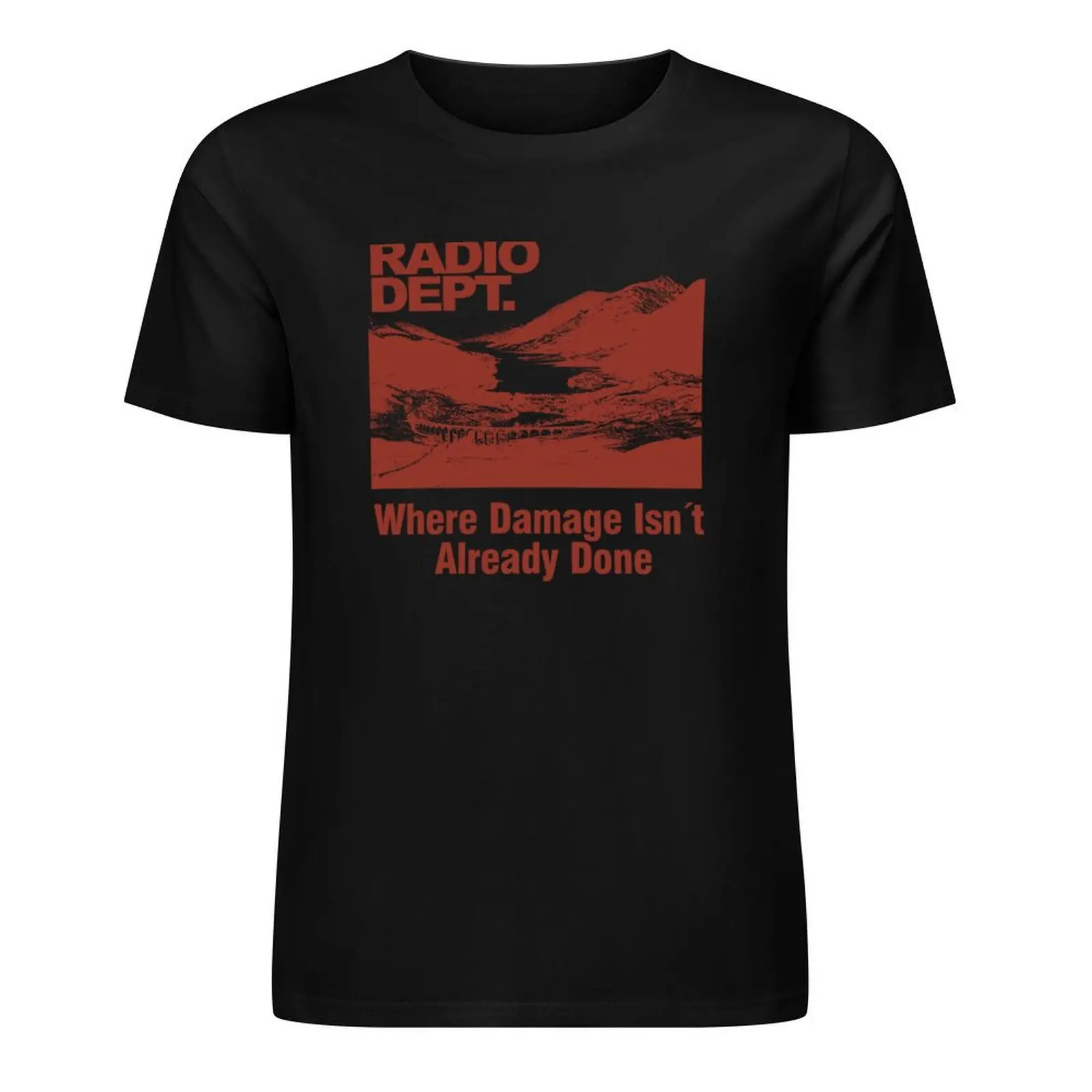 Радио Dept-где повреждения уже выполненная футболка плюс размеры мешковатые рубашки Графические футболки для мужчин