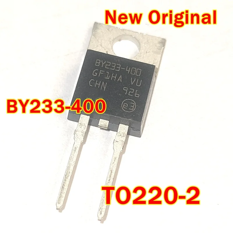 

1pcs to 100pcs BY233-400 TO220-2 New Original 10A, 400V, SILICON, RECTIFIER DIODE
