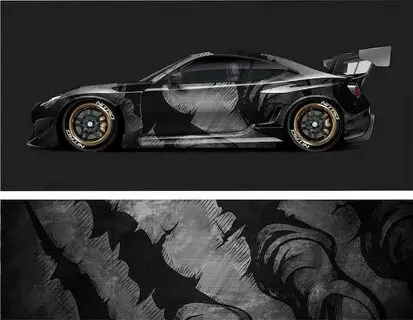 

Full Body Racing Graphic Decals Vinyl Wrap Sports Car Design Modification Film Car Full Wrap Stickers Decorative Car Decals