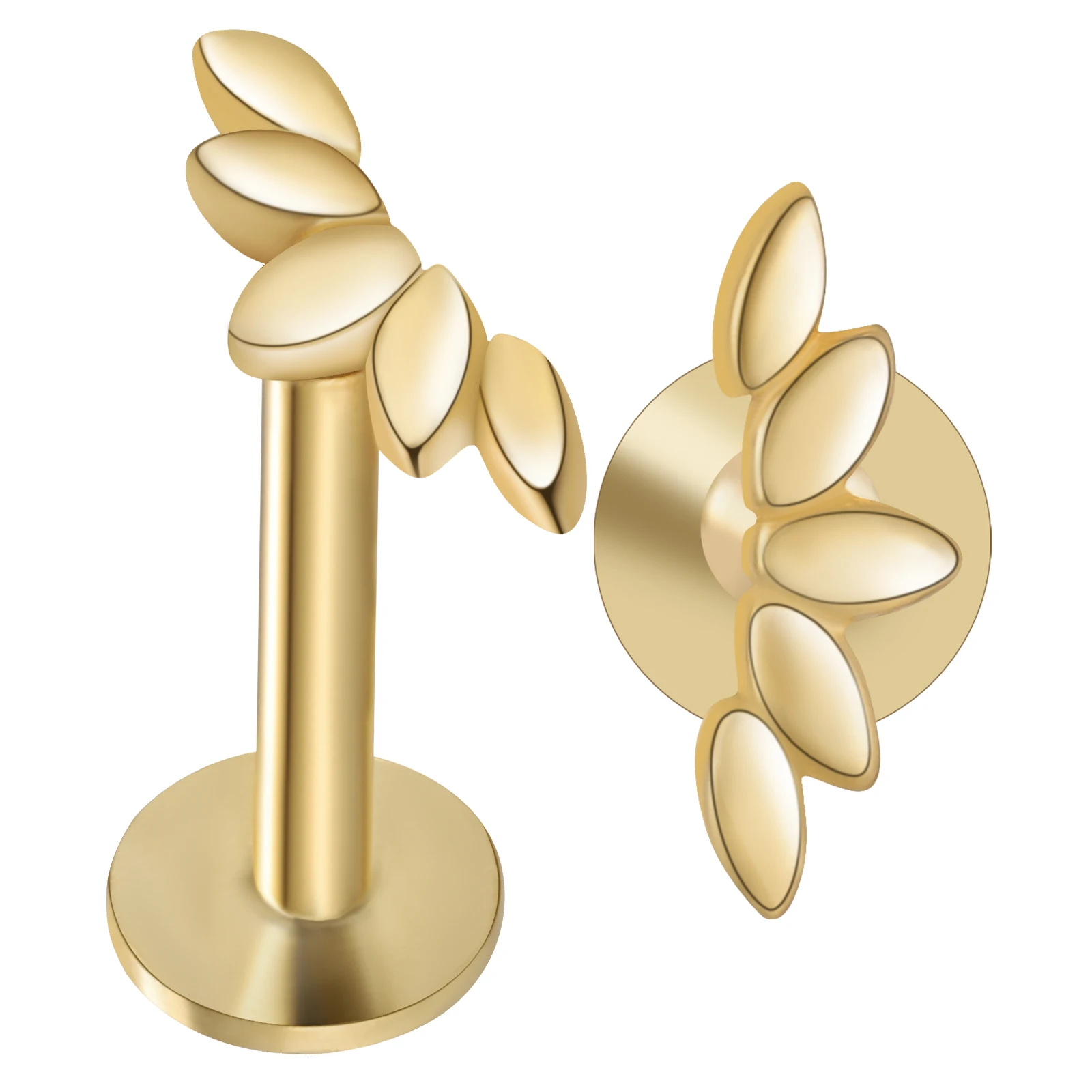 

2pcs Cartilage Stud Earrings For Women Flat Back Ear Studs Minimalist Conch Piercing Jewelry Dainty Earrings Women Jewelry