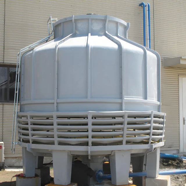 FRP cooling tower top cost-effective FRP round bottle 30-ton countercurrent boiling water cooling tower