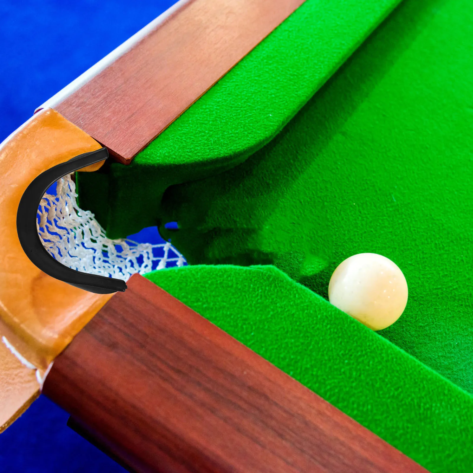 6 Buah Pelapis Lubang Biliar Hitam Karet Tahan Lama untuk Pengganti Meja Biliar Ukuran Standar Pelapis Sudut Bola