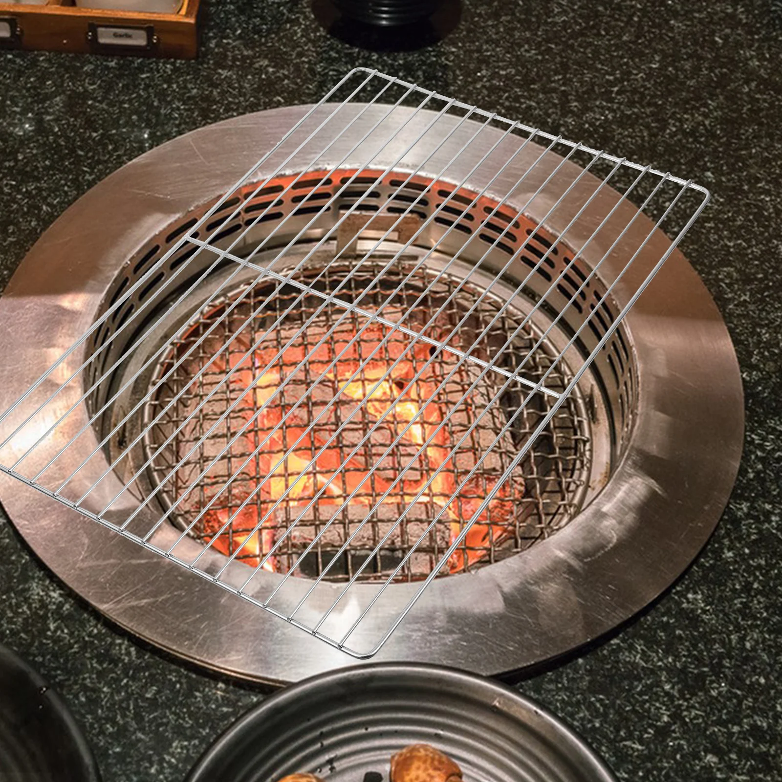 

Bbq Stainless Steel Cooking Grill Grid Grate For Outdoor Camping Heat Retention Non-Stick Long Life Kettle Grill Barbecue