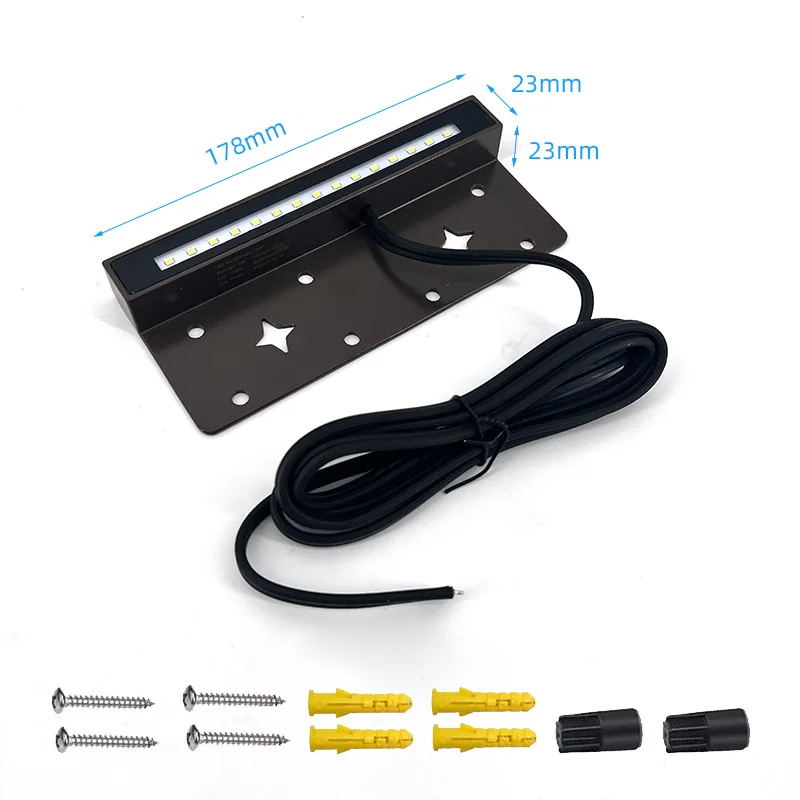 

Настенный светильник 7 дюймов с фиксированным светодиодным низким напряжением, ландшафтное освещение, 2700 К, теплый белый, 12 В, водонепроницаемый низковольтный тротуарный светильник, уличный