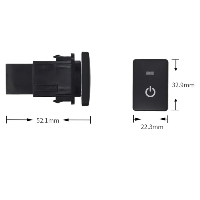 Carro laranja luz BSM DRL LED, radar de estacionamento, luzes de nevoeiro elétricas do volante, botão interruptor para Suzuki Jimny 2019 2020 2021,