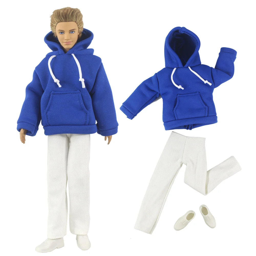 1 Set Doll Clothes Leather coat Outfit for 12 inch Ken Doll Many Style for Choice A02