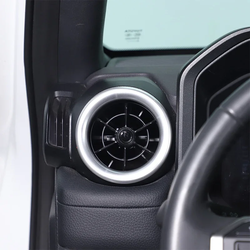 

For Toyota Land Cruiser Prado 250 LC250 2024 2025 Air Conditioner Vent Outlet Ring Trim Decor Car Accessories