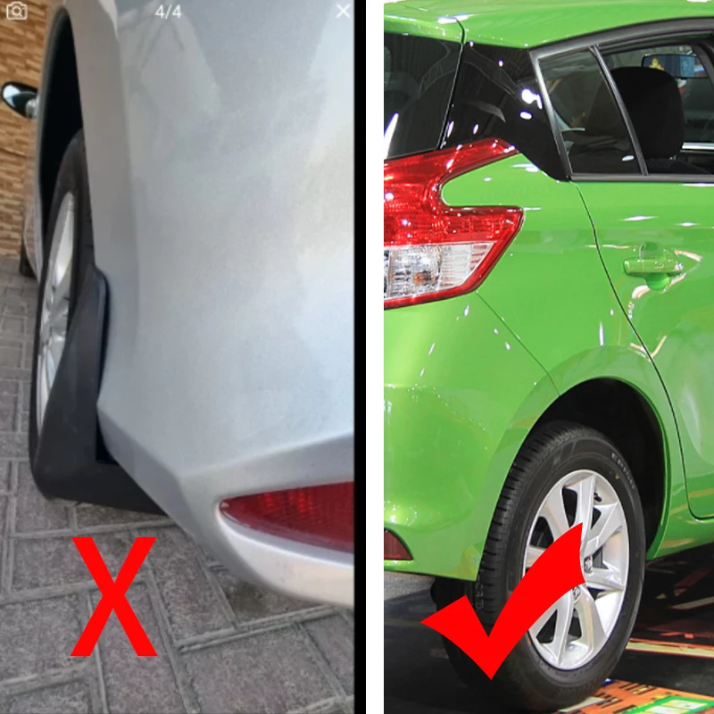 4 PCS Mudguards For Toyota Yaris 2022 Accessories 2022 ~ 2014 Hatchback XP150 Front Rear Flap Splash Mud Fenders Car Accessories